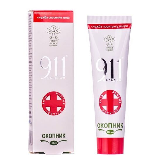 911 Okopņik (tauksakne) ķermeņa balzams, 100 ml